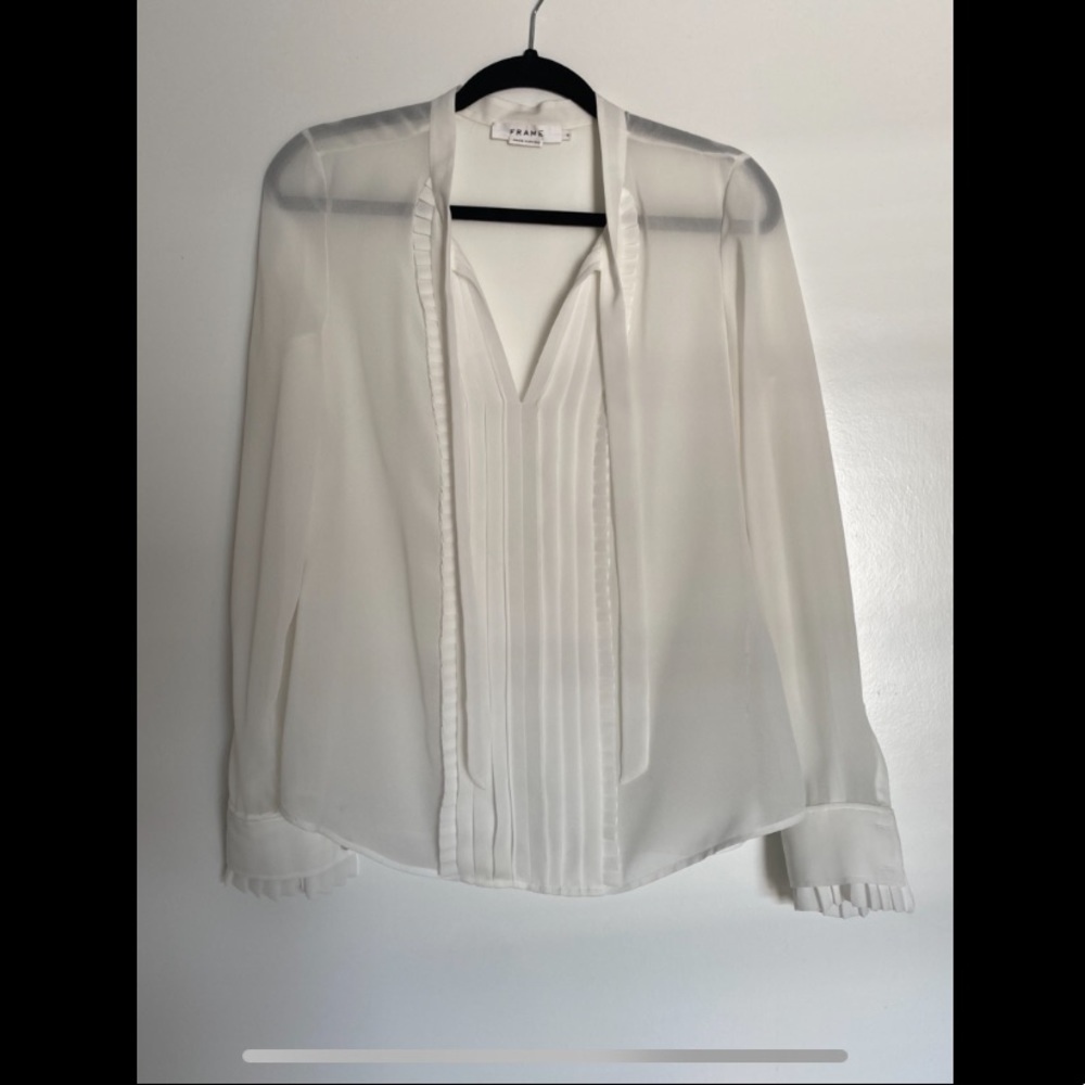FRAME Long Sleeve Blouse - size Small